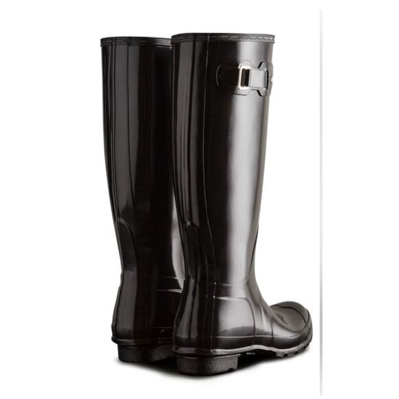 Hunter Tall Glossy Boots in Black. New. Women’s size 8. - Picture 2 of 8